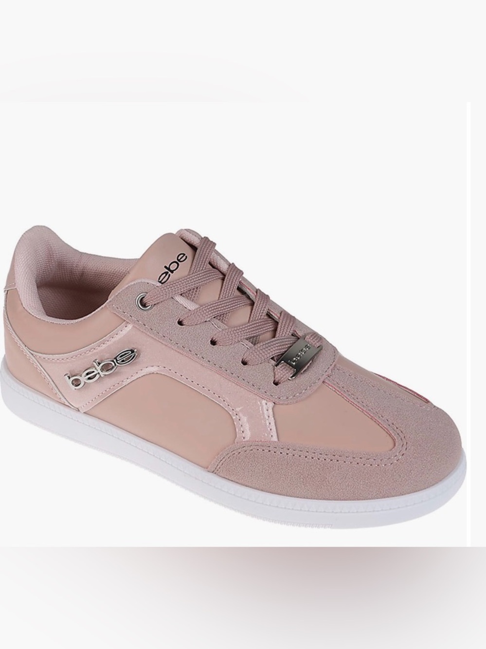 bebe Women's Blush Pink Size 8M Lace-Up Sneaker